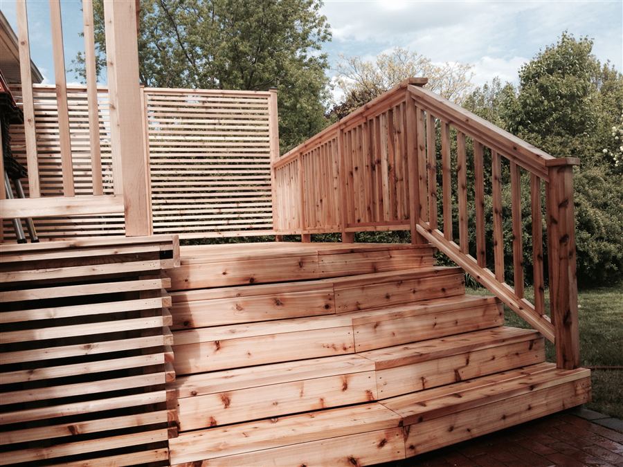 Wood Deck Stairs